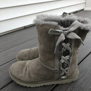 UGG AUSTRALIA GREY Grey PALA Kids Boots-SN1017737K